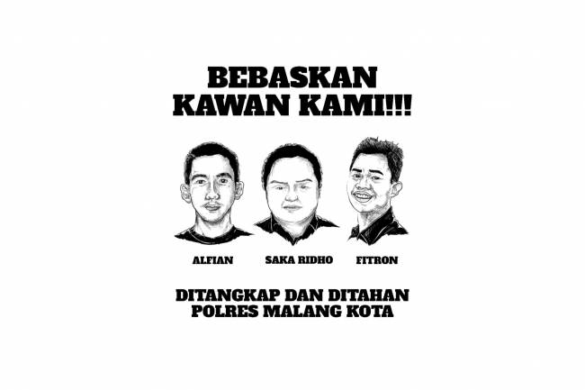 Pers Rilis: Bebaskan Tiga Pemuda yang Ditangkap dan Ditahan oleh Polres Malang (YLBHI, LBH Surabaya dan LBH Pos Malang)