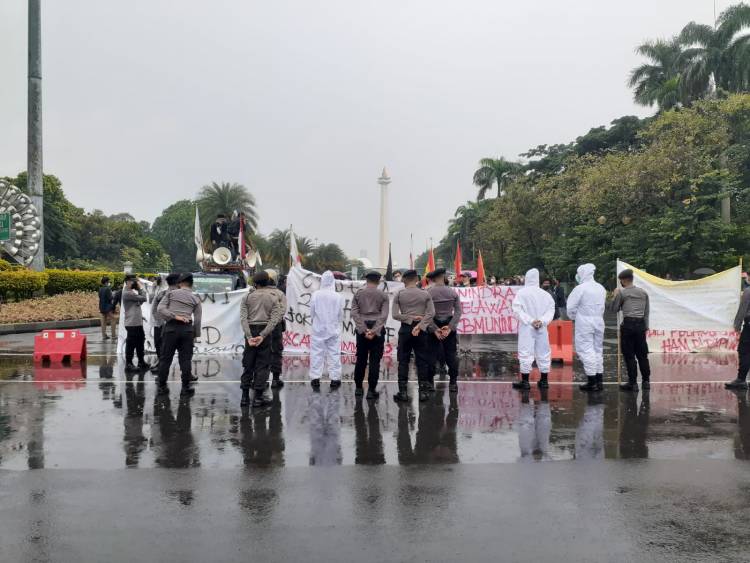Kecewa Terhadap 2 Tahun Jokowi-Ma'ruf, BEM Unindra Gelar Aksi