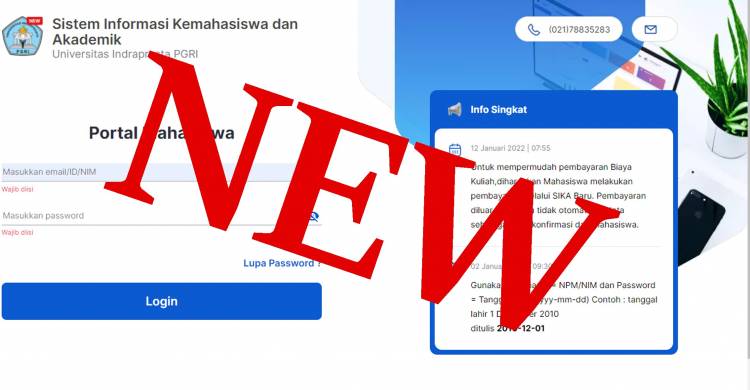 Sika Unindra Diperbaiki, Mahasiswa Diminta Konfirmasi Kebenaran Data