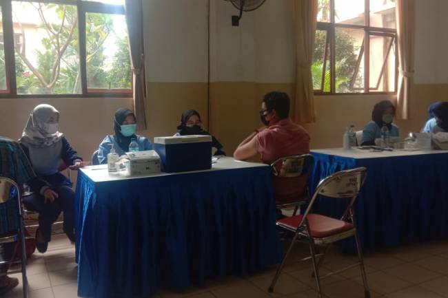 Kegiatan Vaksinasi Kedua di Universitas Indraprasta PGRI