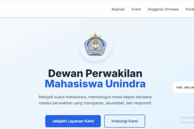 DPM Unindra Luncurkan Website Baru untuk Pengawasan Dana Ormawa